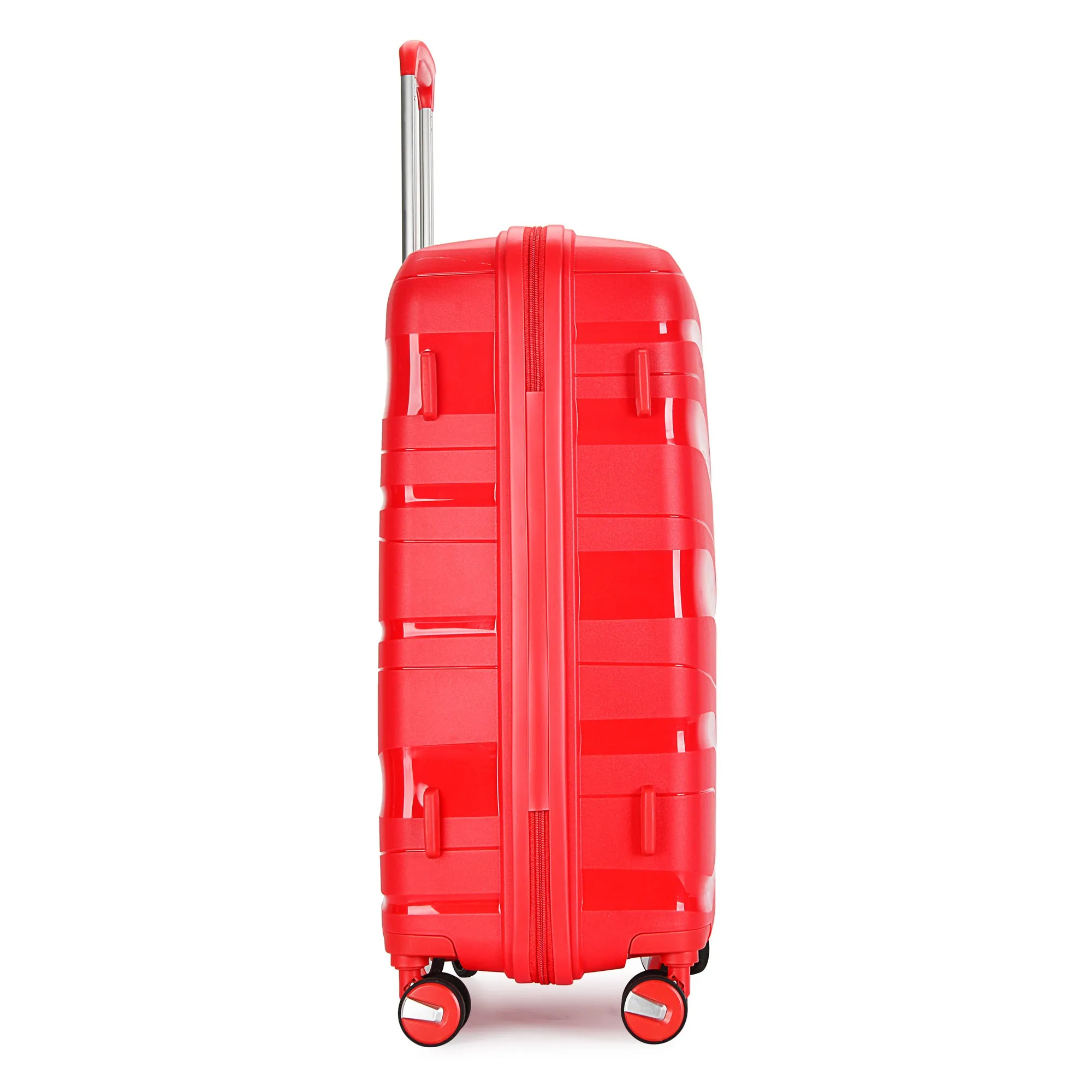 Bontour 'Flow' 4-wheeled suitcase with TSA lock, Medium Size 66x45x28 cm, Red