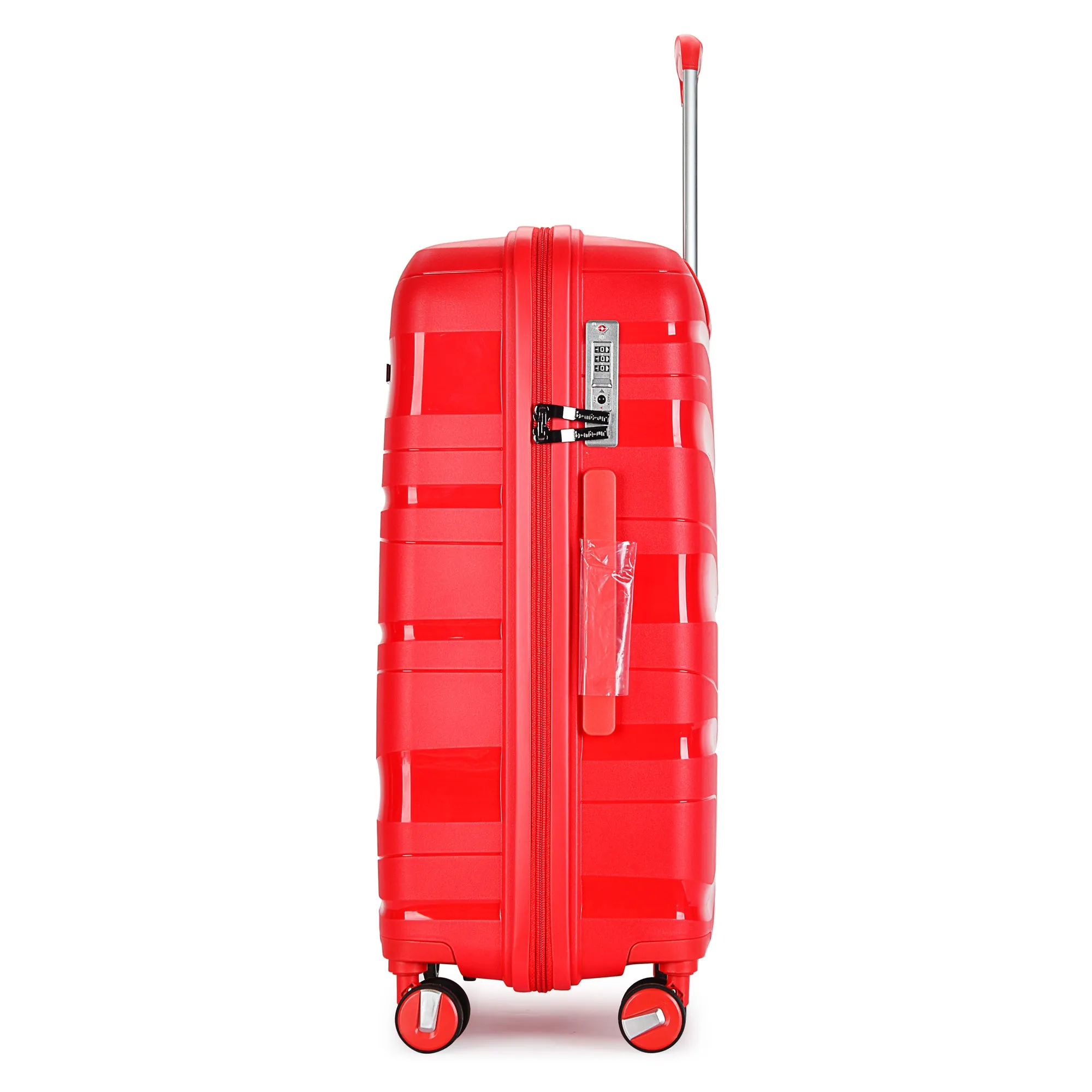 Bontour 'Flow' 4-wheeled suitcase with TSA lock, Medium Size 66x45x28 cm, Red