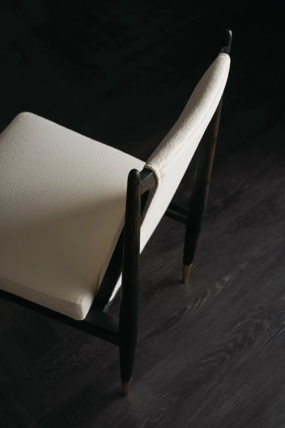 Bouclé Ivory Dining Chair | Caracole Unity