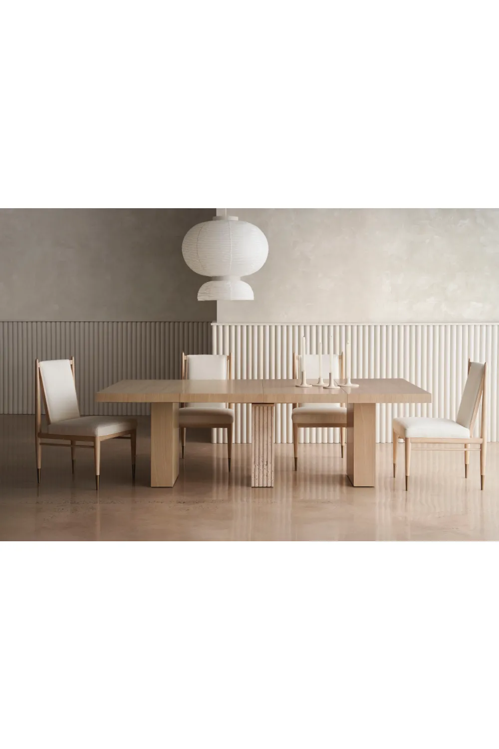 Bouclé Ivory Dining Chair | Caracole Unity