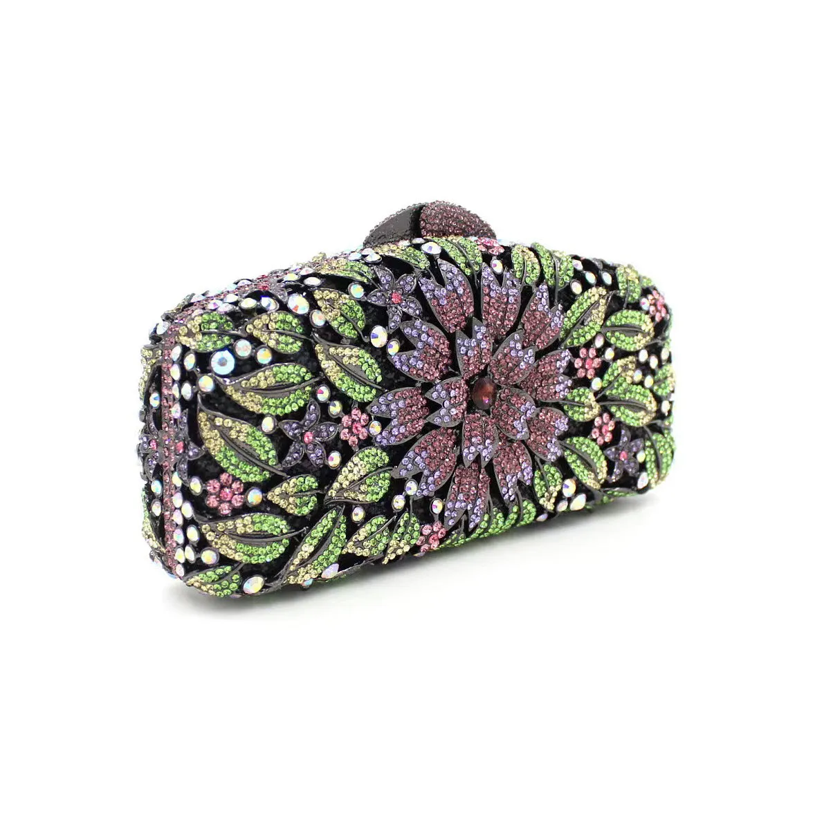 Bridal Inlaid Rhinestone Marigold Clutch, Evening Bag -i7bags