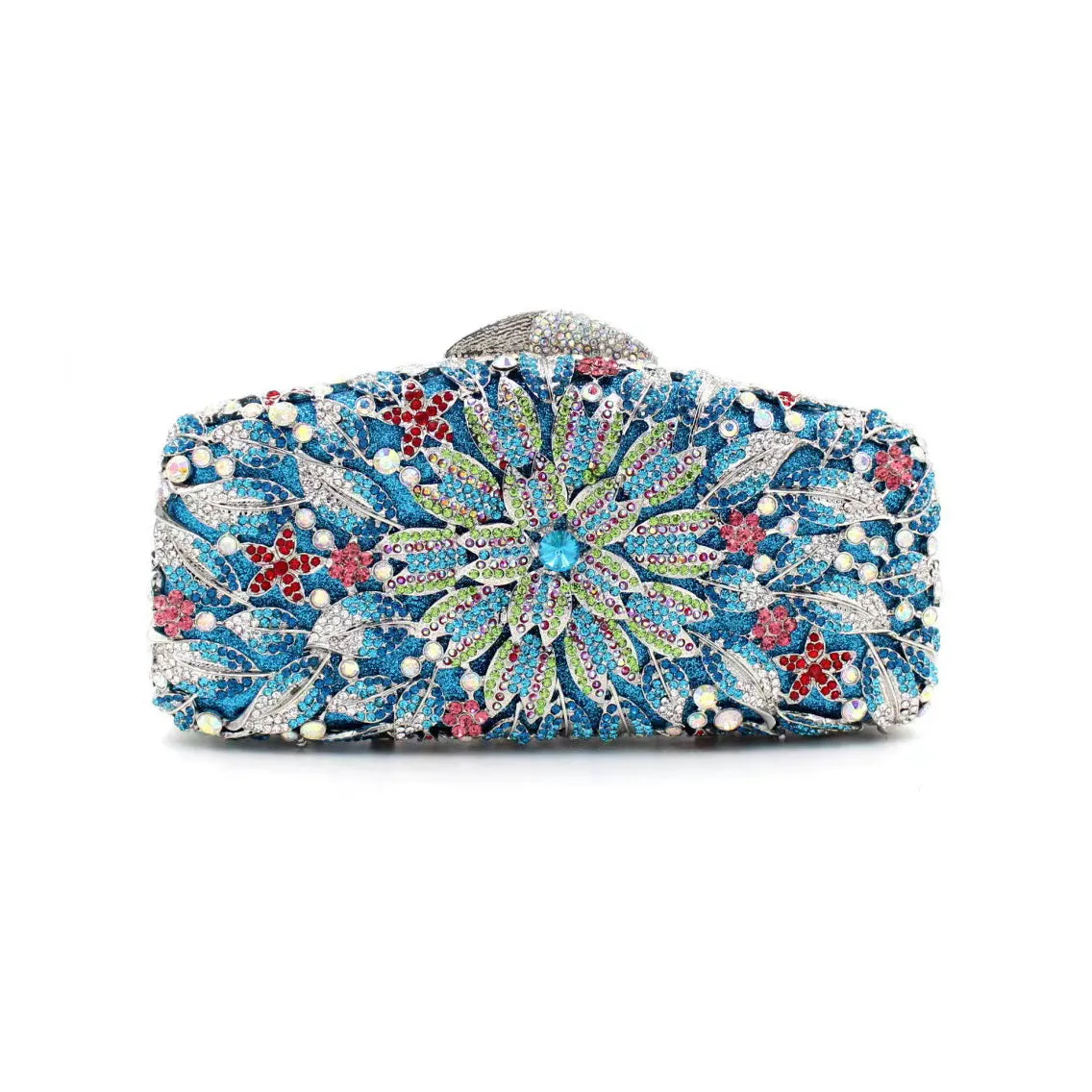 Bridal Inlaid Rhinestone Marigold Clutch, Evening Bag -i7bags