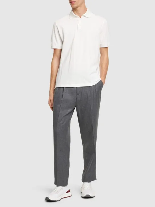 Brunello Cucinelli   Cotton piquet polo 