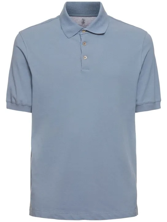 Brunello Cucinelli   Cotton piquet polo 