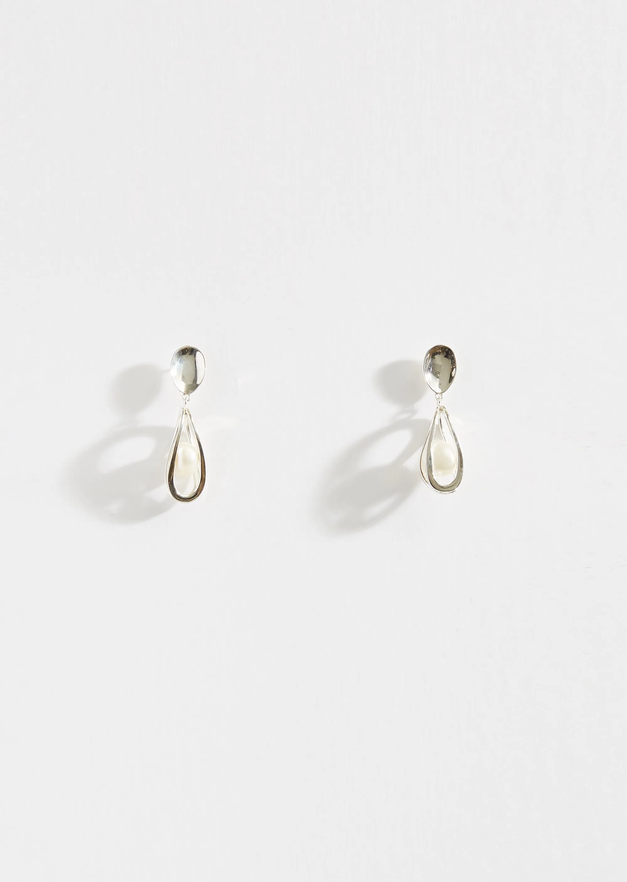 Caged Pearl Earrings