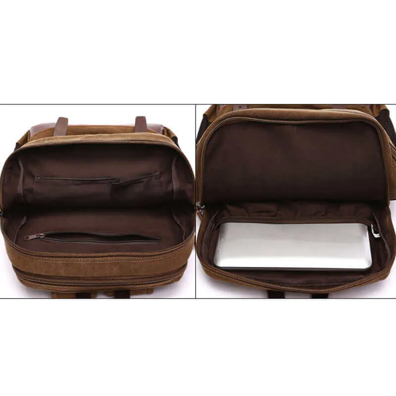 Canvas Backpack | Fits 14 Inch Laptop