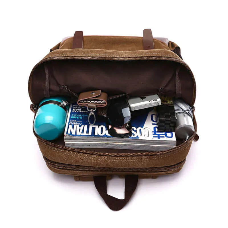 Canvas Backpack | Fits 14 Inch Laptop