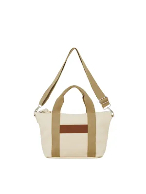 Canvas Berta Small Bag - Birch White