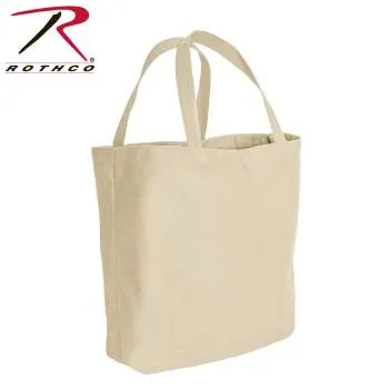 Canvas Camo And Solid Tote Bag