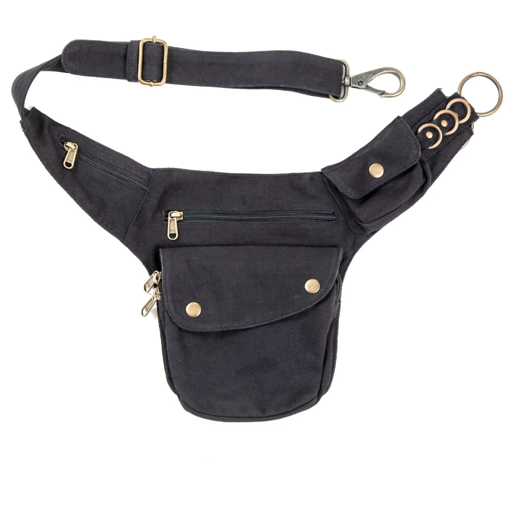 Canvas Hip Bag - Black