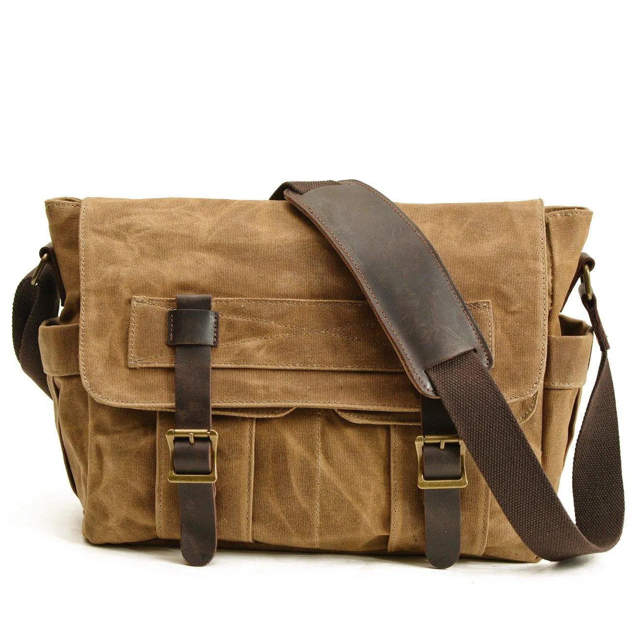 Canvas Vintage Messenger Bag Mens Motobags