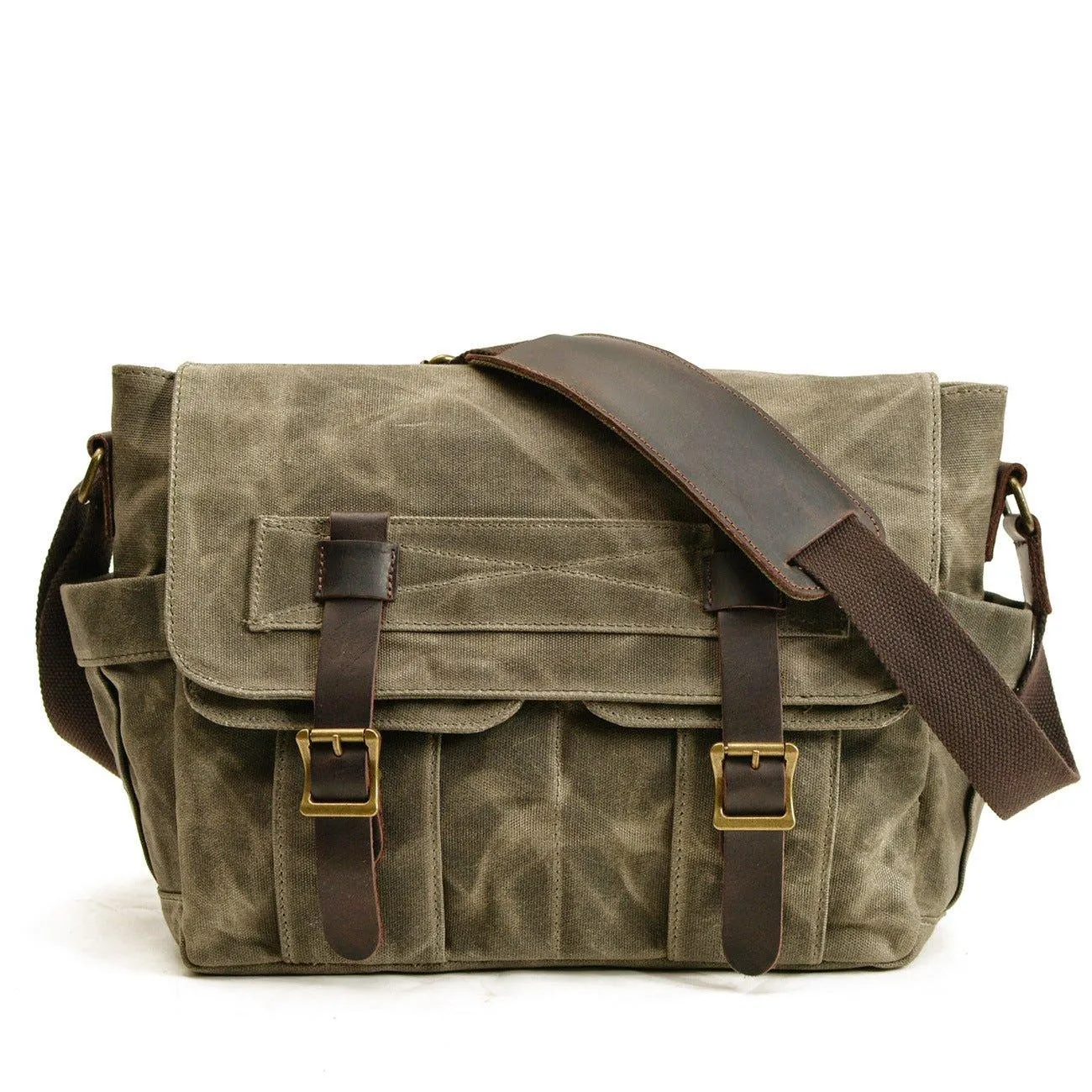 Canvas Vintage Messenger Bag Mens Motobags