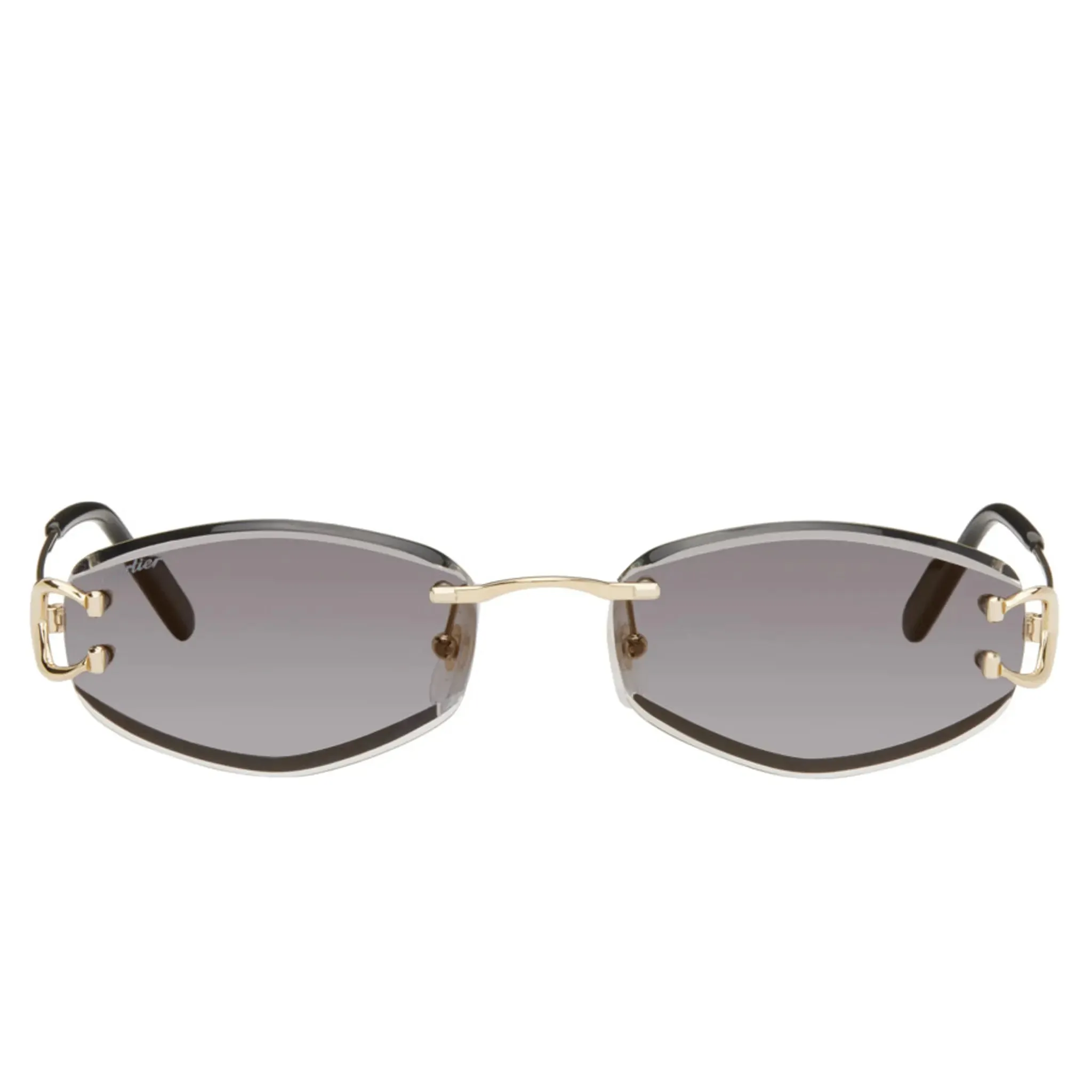 Cartier Eyewear CT0467S-001 Gold Grey Sunglasses