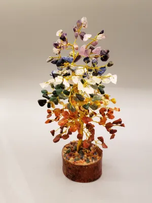 CHAKRA GEMSTONE TREE - WOOD BASE