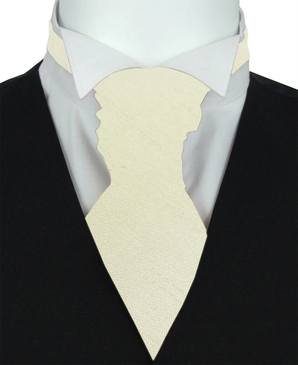 Champagne Ivory Shantung Boys Wedding Cravat