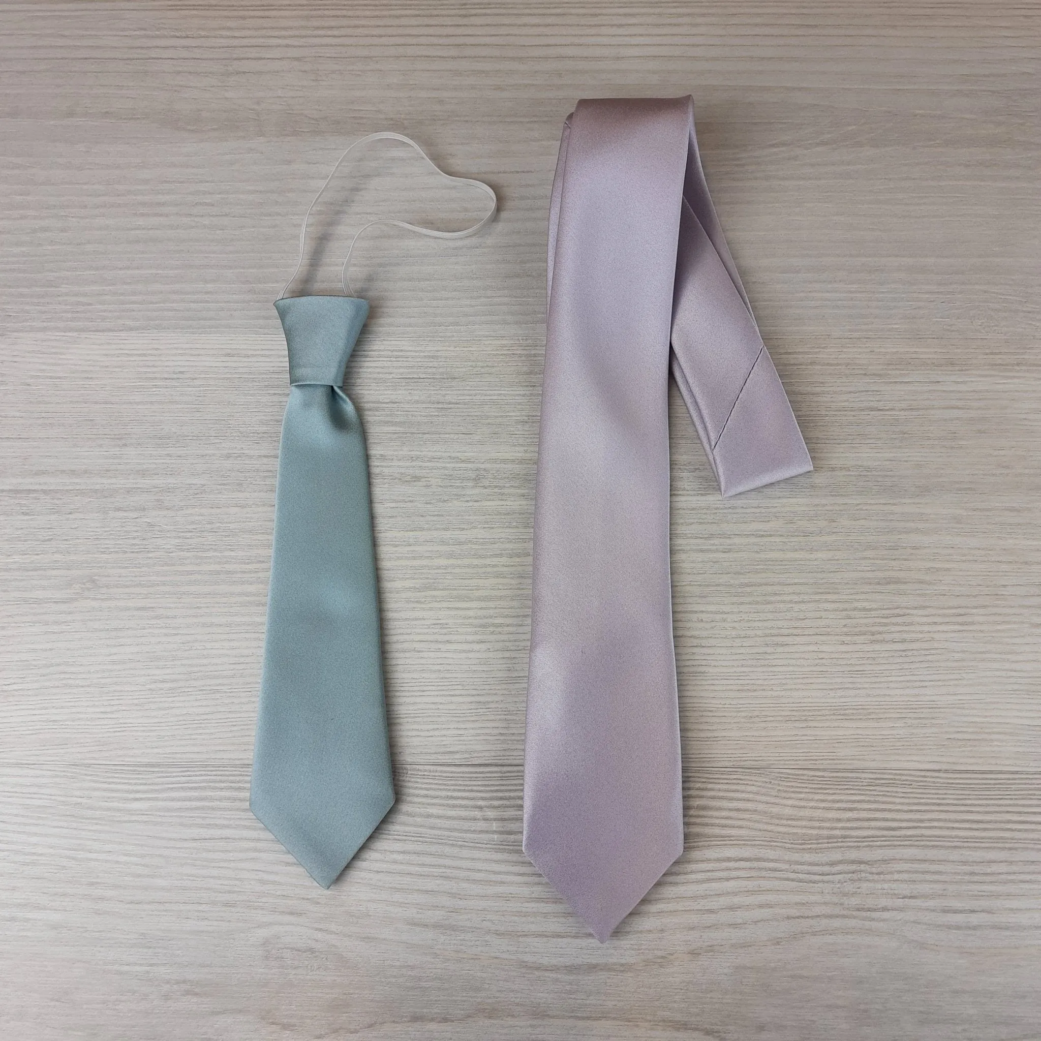 Champagne Shantung Boys Ties