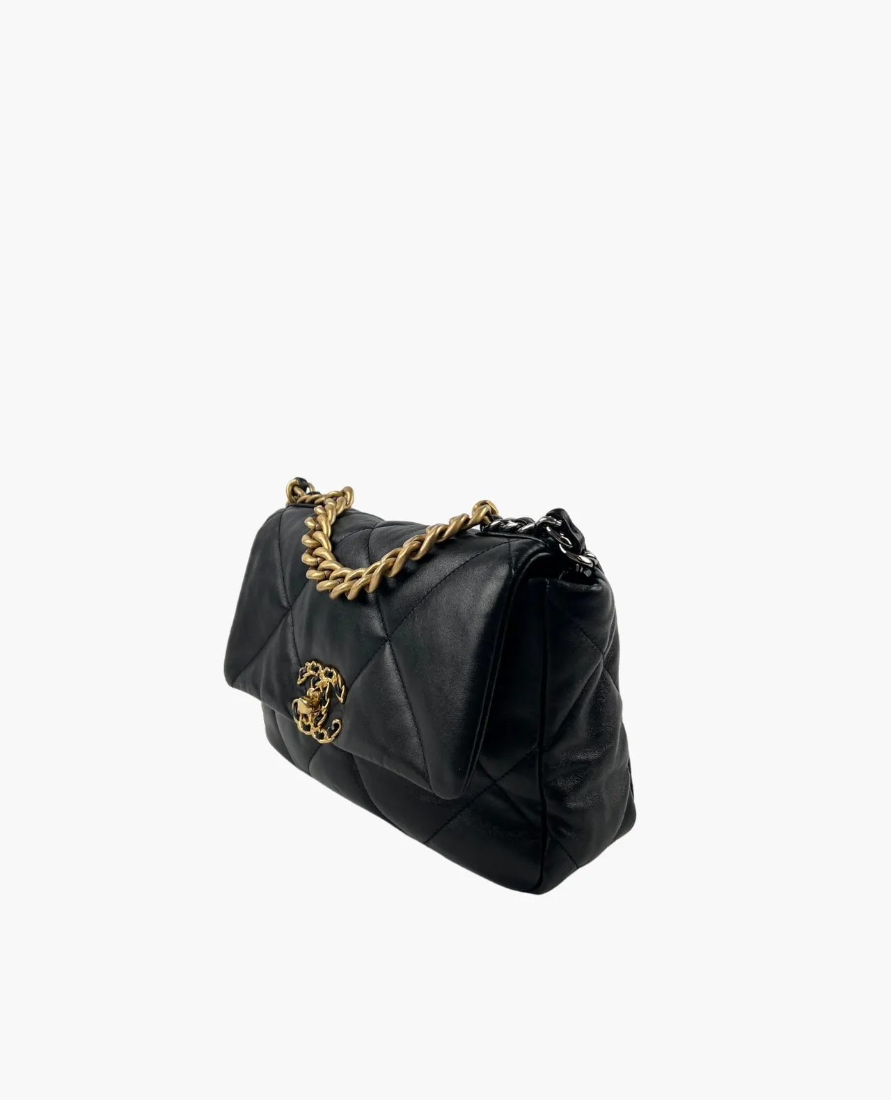 Chanel 19 Small Black Lambskin