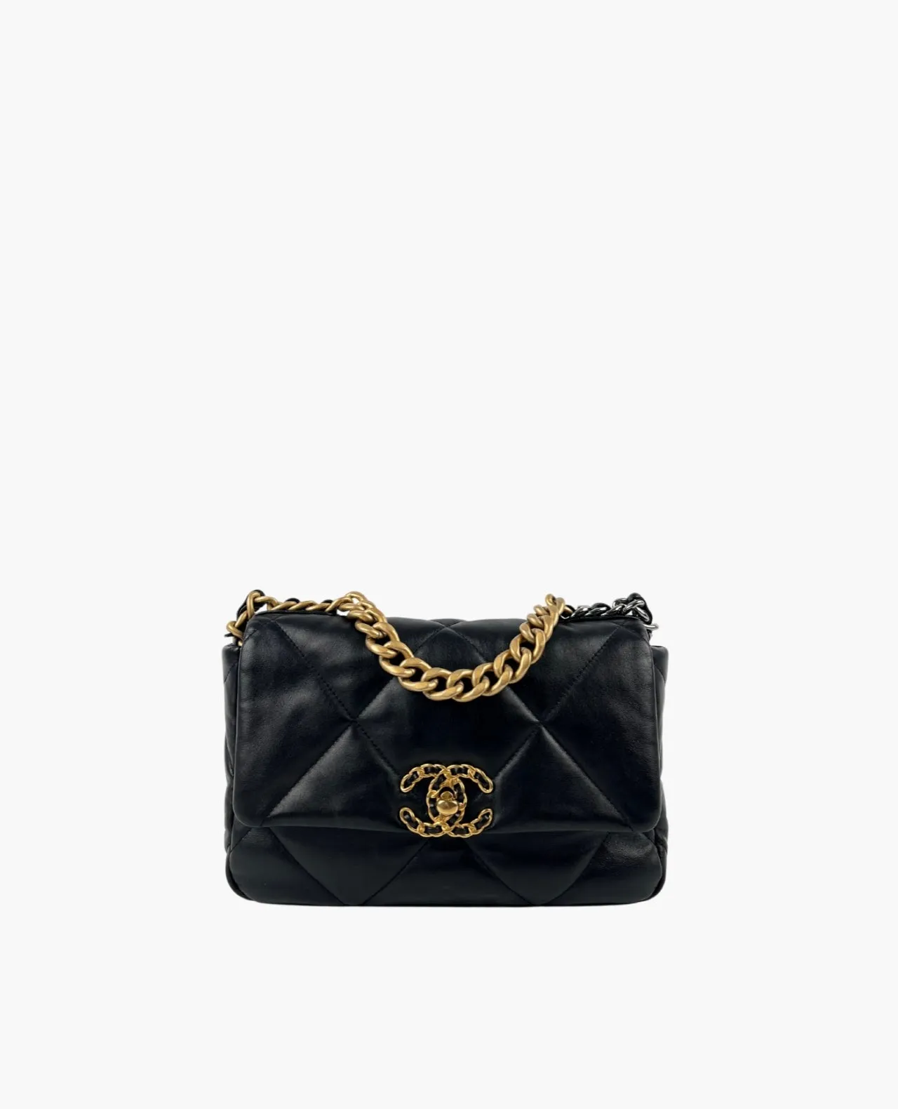 Chanel 19 Small Black Lambskin