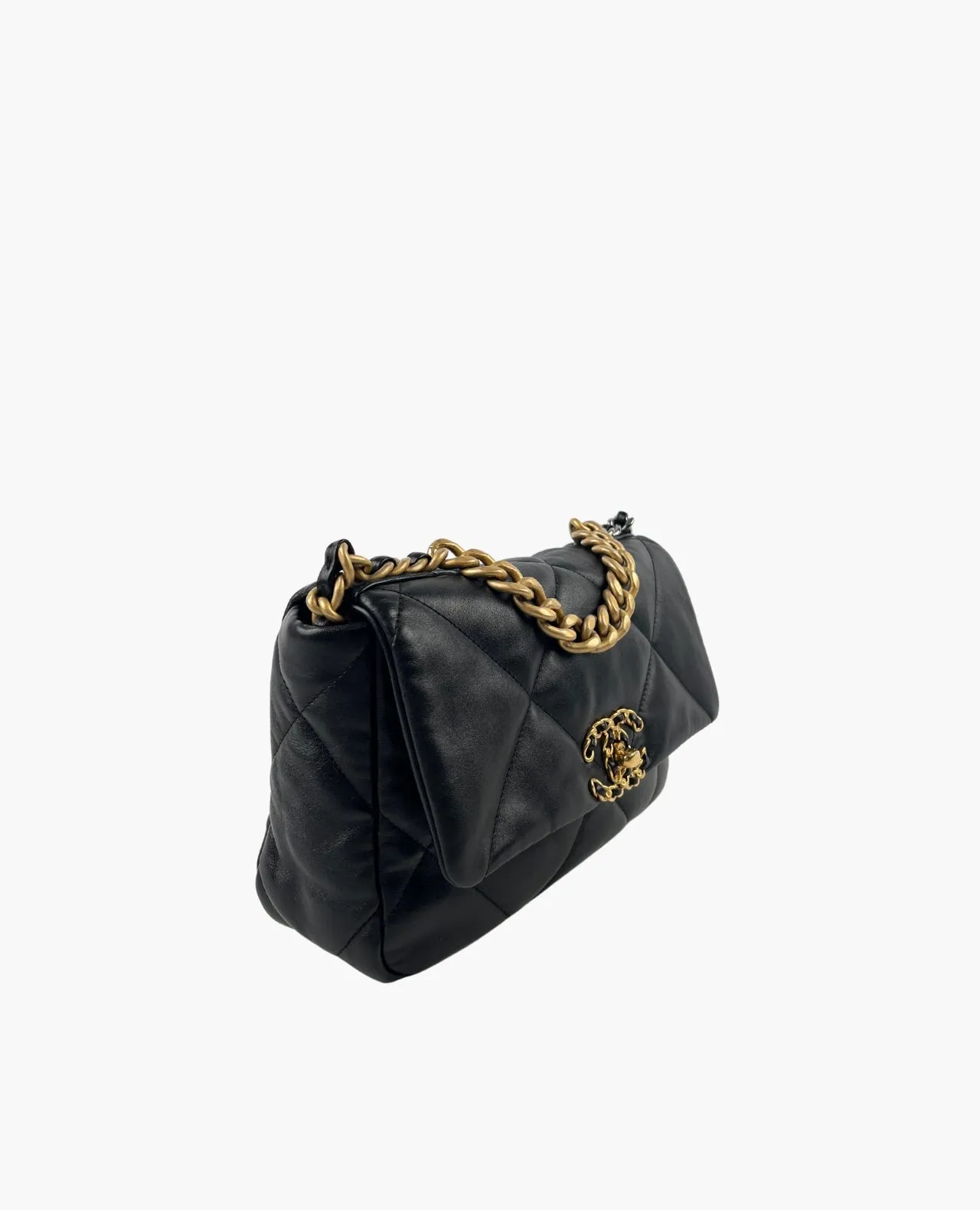 Chanel 19 Small Black Lambskin