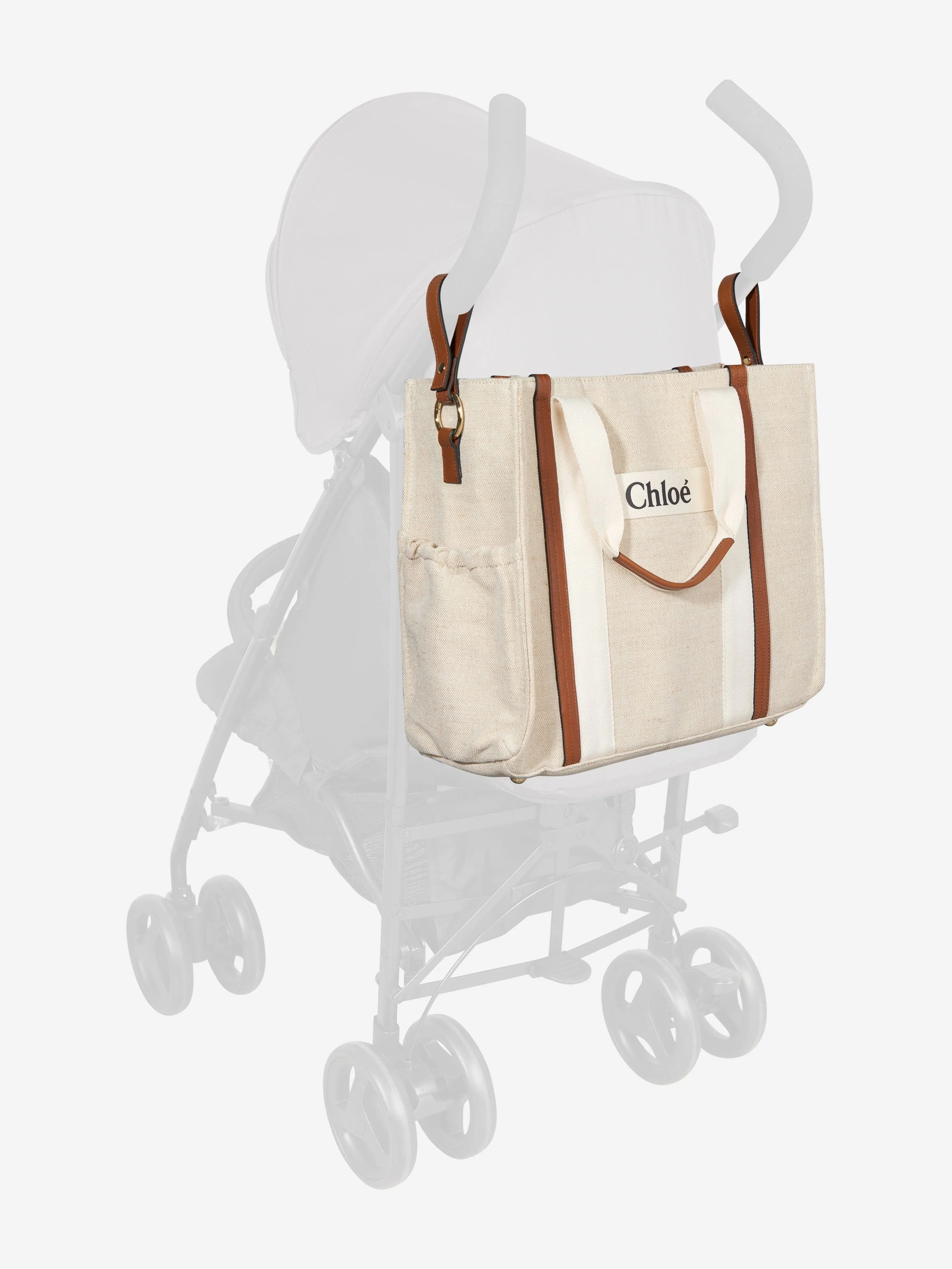 Chloé Baby Organic Cotton Changing Bag in Ivory