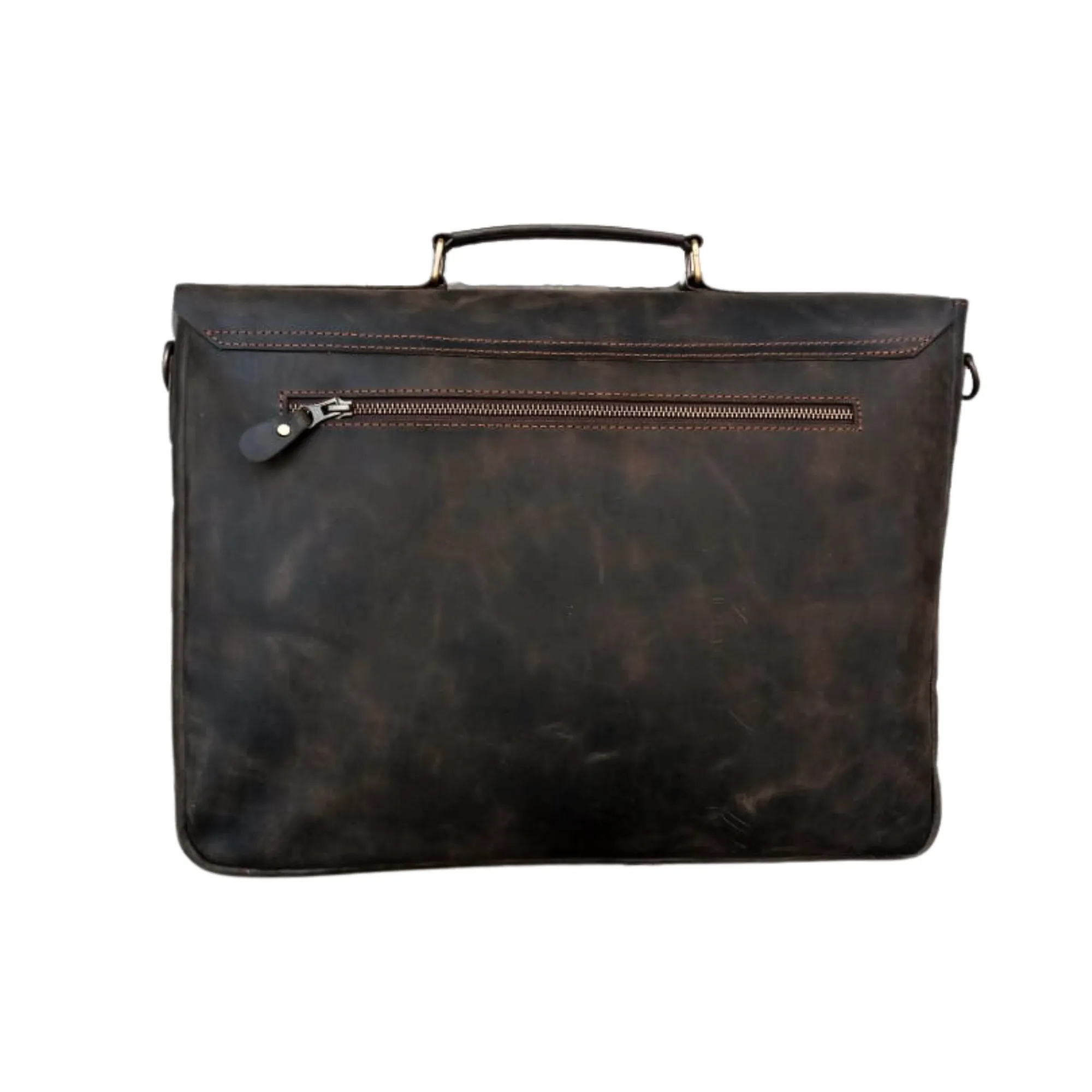 Choco Leather Laptop Bag - 15.6 Inch Messenger Bag