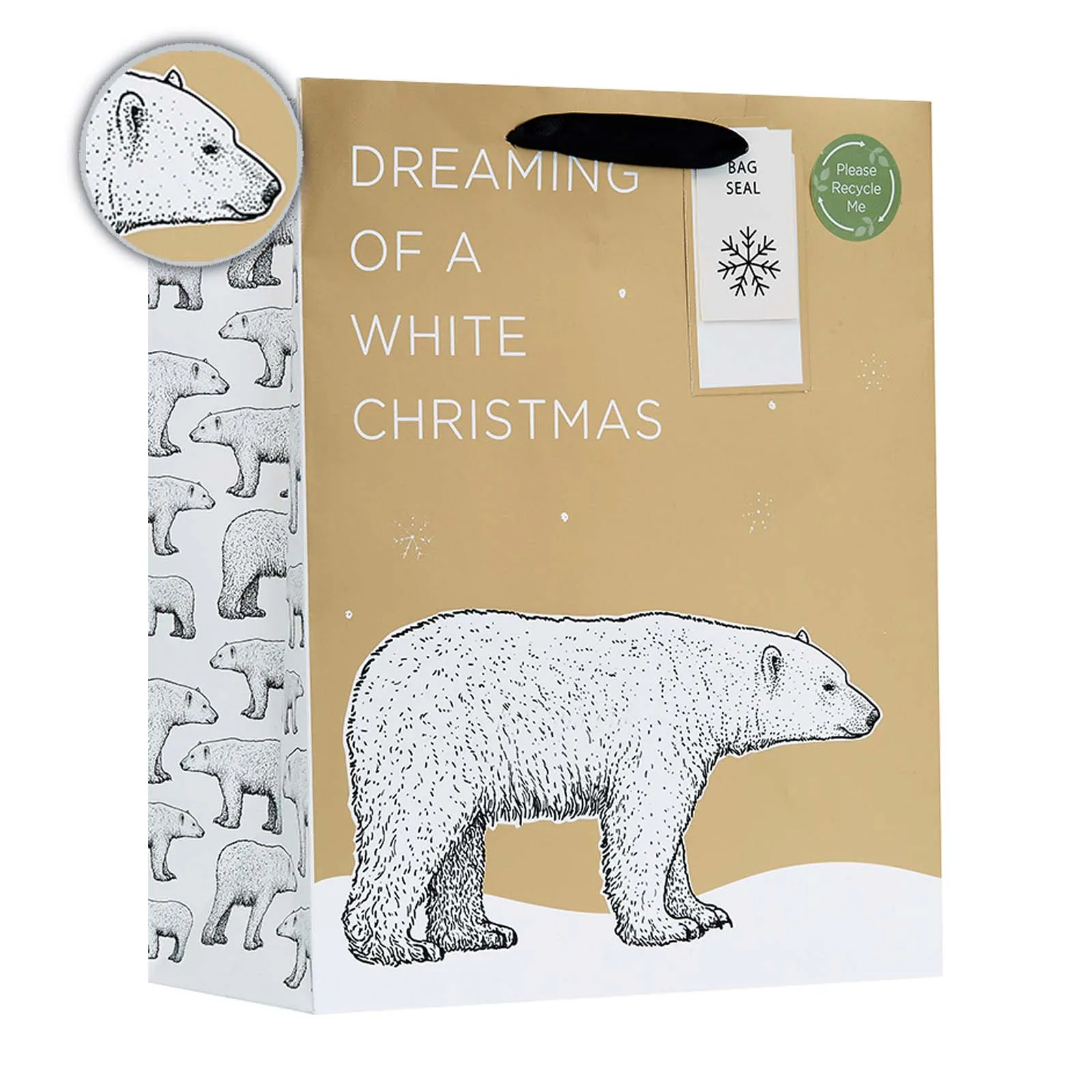 Christmas Polar Bear Gift Bag