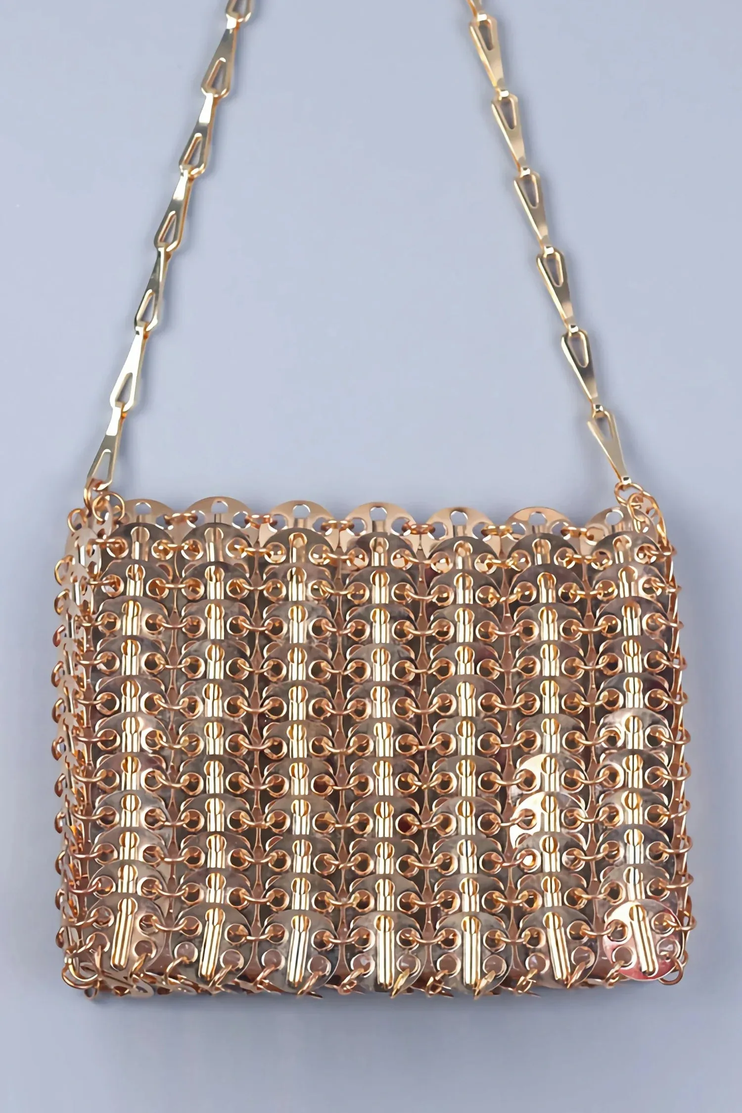 Chrysanthe Sequin Crossbody Chain Bag