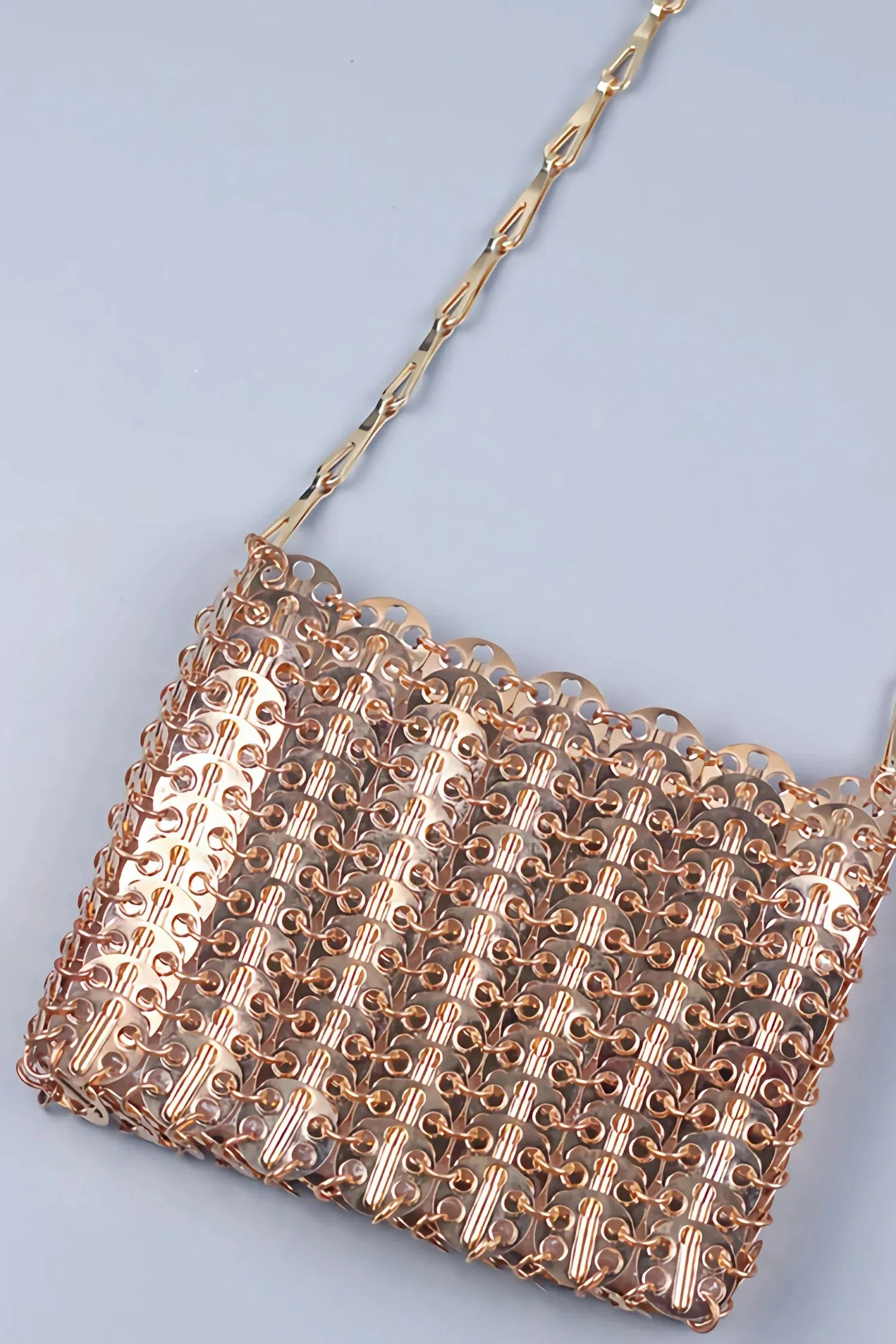 Chrysanthe Sequin Crossbody Chain Bag