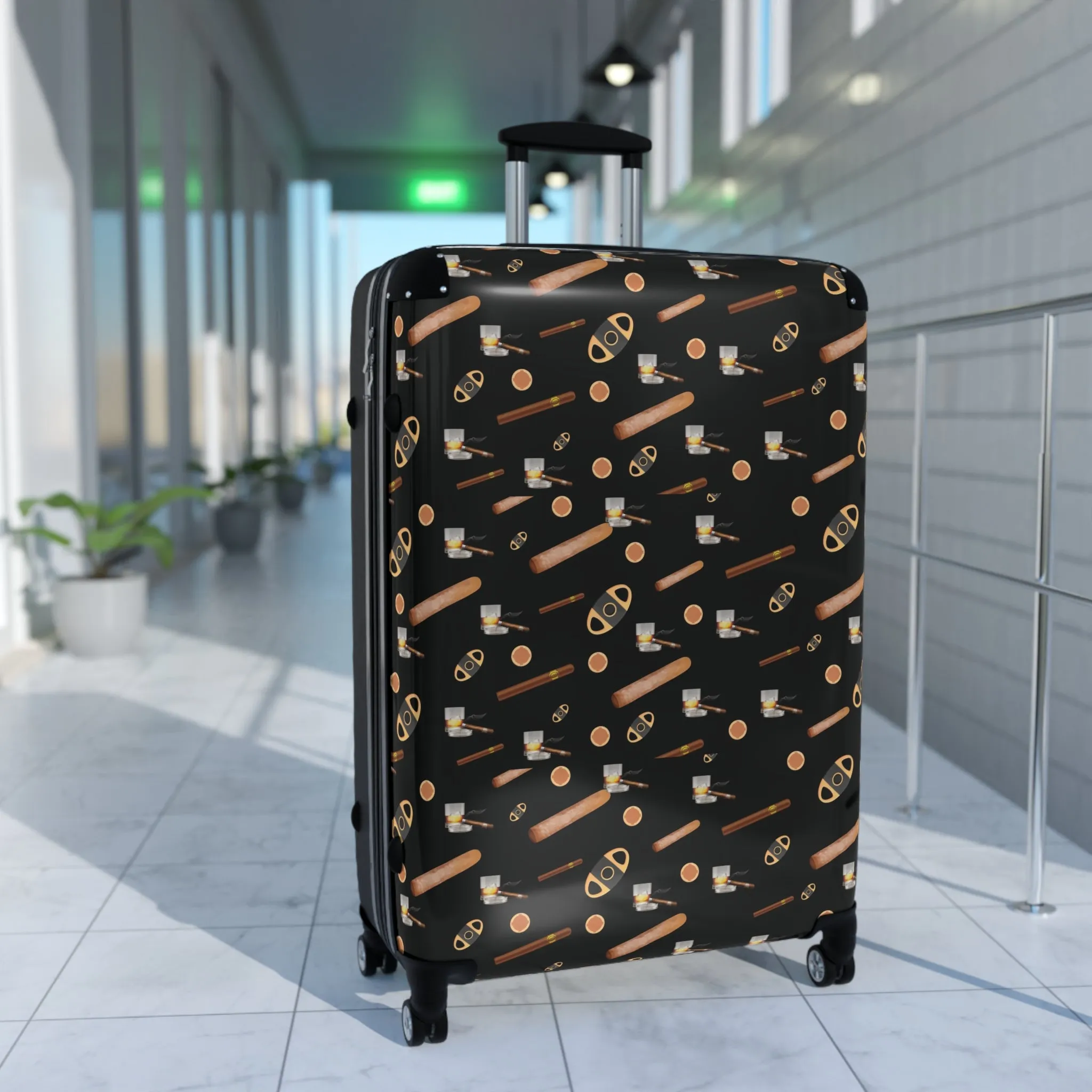 Cigars & Bourbon Traveler Suitcase