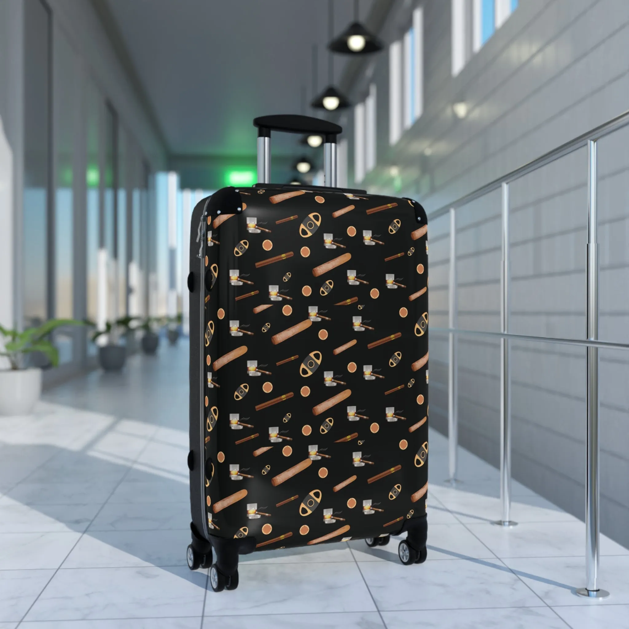 Cigars & Bourbon Traveler Suitcase