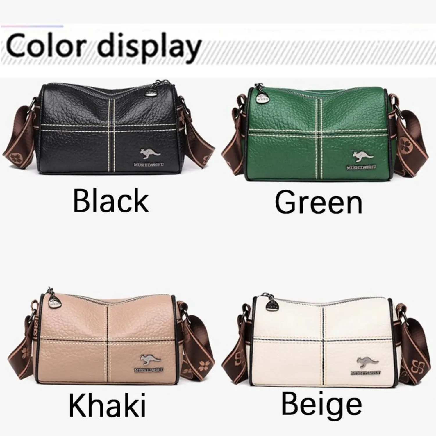 Classic Genuine Leather Crossbody Bag