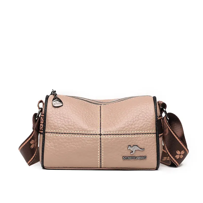 Classic Genuine Leather Crossbody Bag