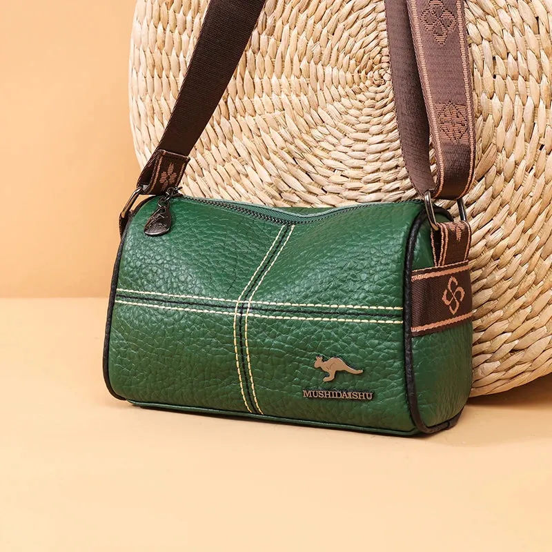 Classic Genuine Leather Crossbody Bag