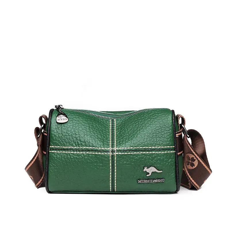 Classic Genuine Leather Crossbody Bag