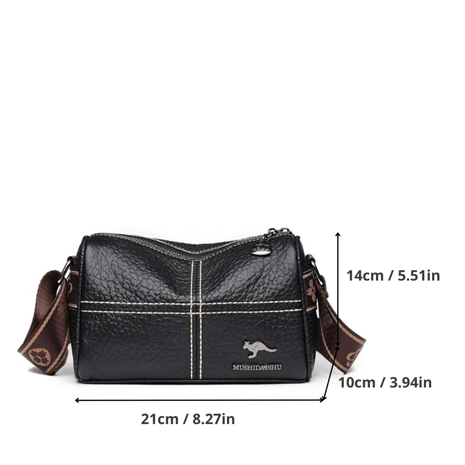 Classic Genuine Leather Crossbody Bag