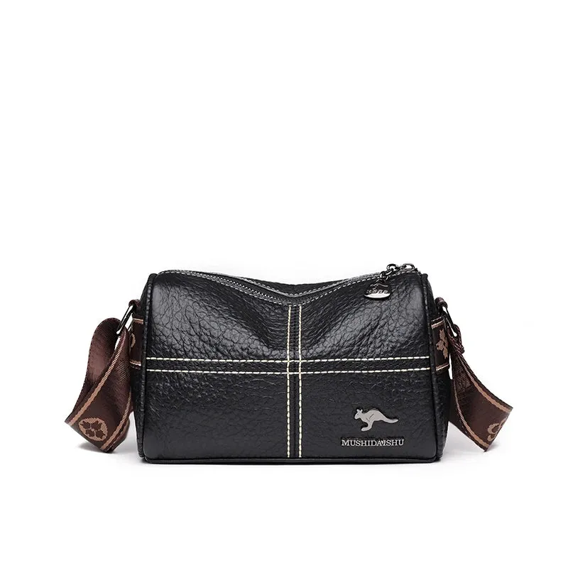 Classic Genuine Leather Crossbody Bag