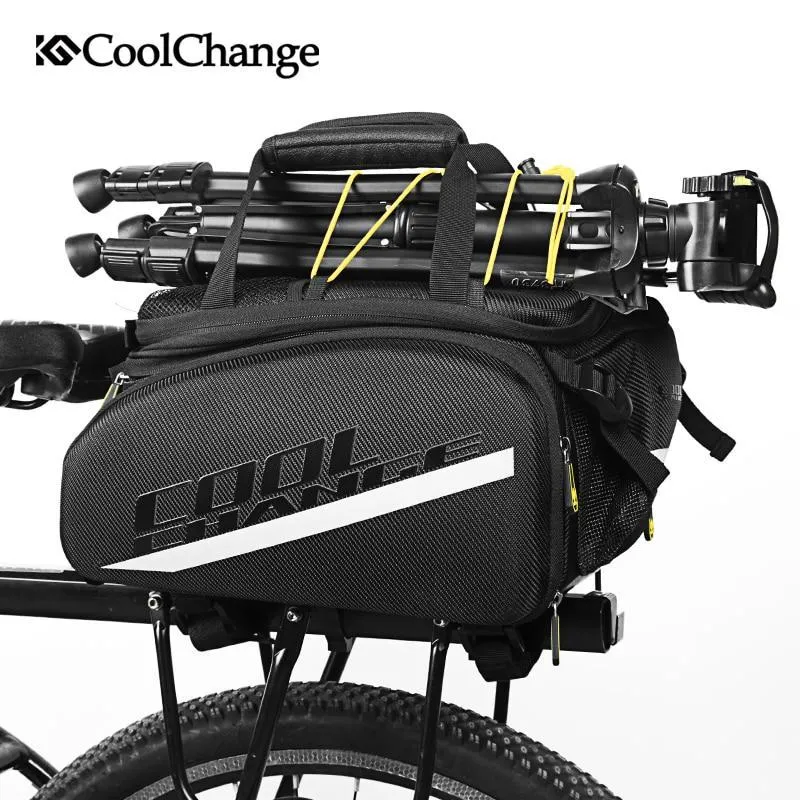 CoolChange Waterproof Cycling Pannier Rear Rack Seat Trunk Backpack