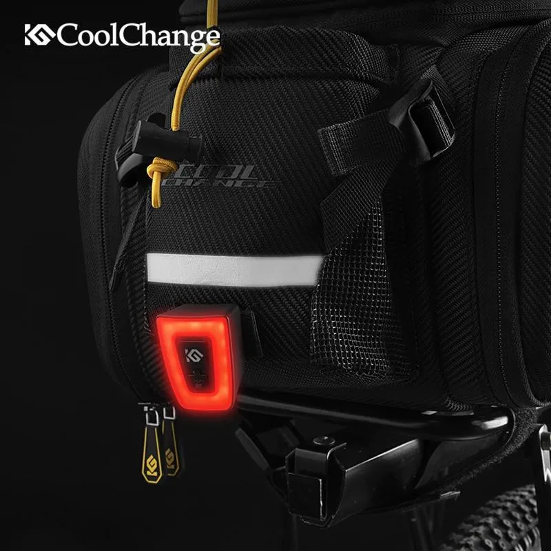 CoolChange Waterproof Cycling Pannier Rear Rack Seat Trunk Backpack