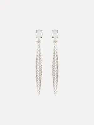 Crystal Pavé Spike Earrings