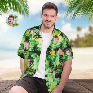 Custom Face Hawaiian Shirt Men's Popular All Over Print Hawaiian Beach Shirt Gift - Seaside Holiday