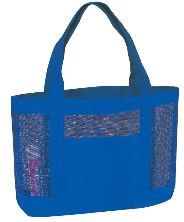 Custom Mesh Tote Bag Solid Color