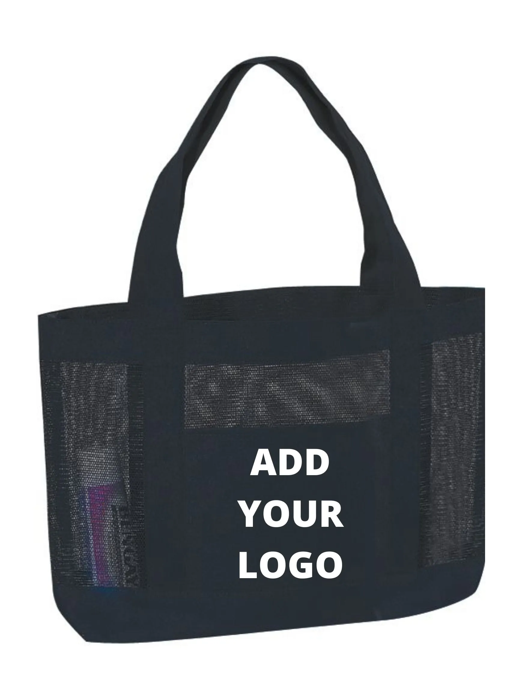 Custom Mesh Tote Bag Solid Color