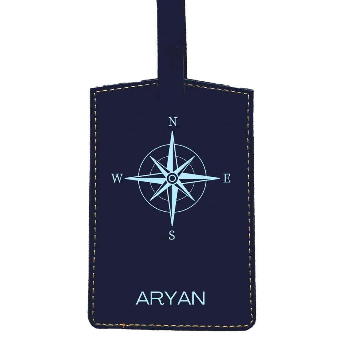 Customized Bag Name Tag Designer PU Leather Luggage Tags