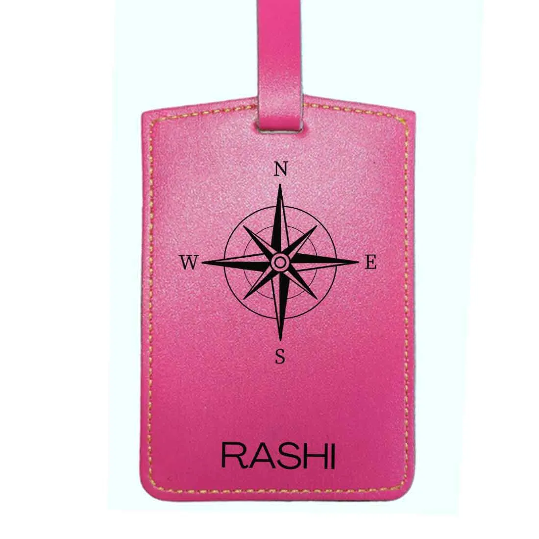 Customized Bag Name Tag Designer PU Leather Luggage Tags