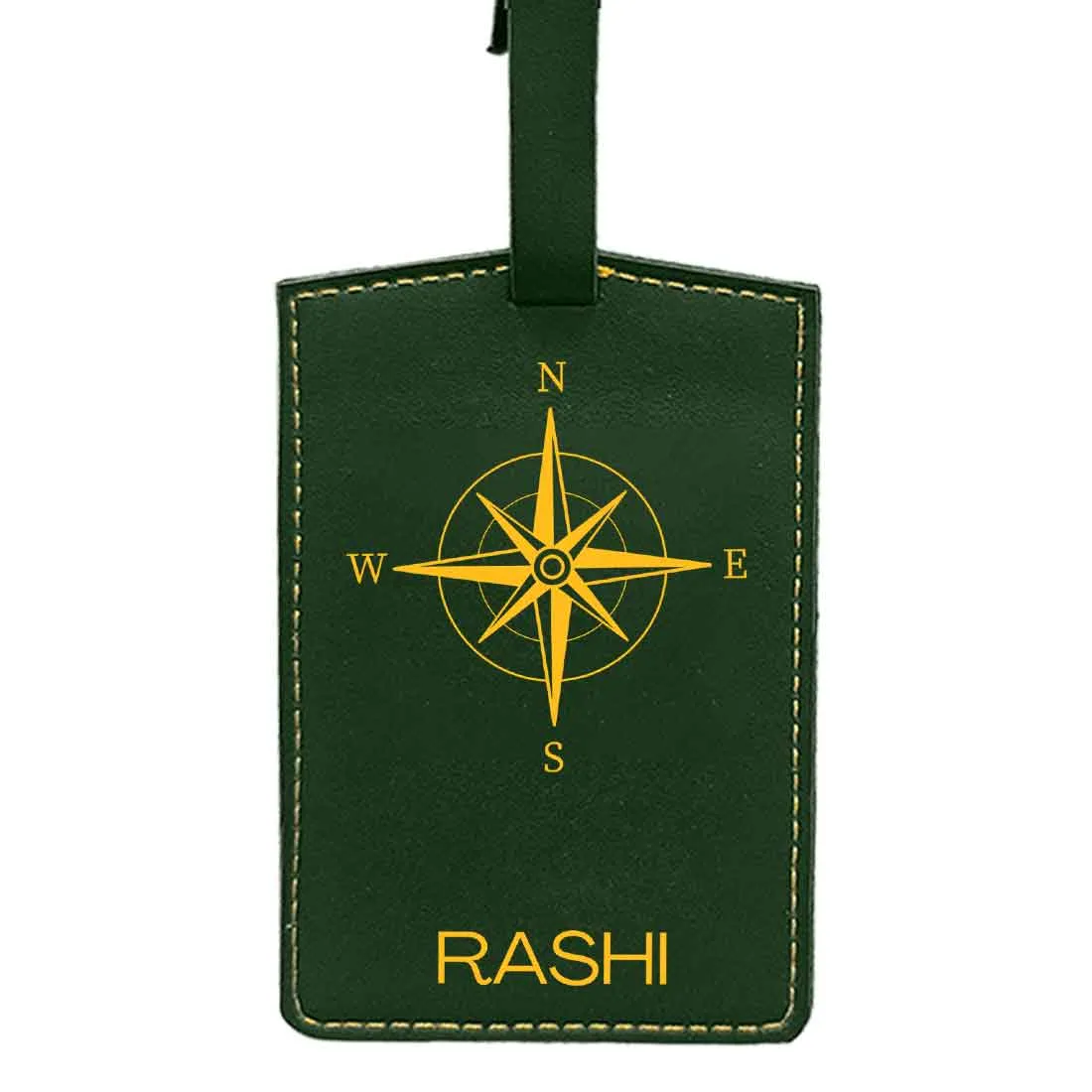 Customized Bag Name Tag Designer PU Leather Luggage Tags