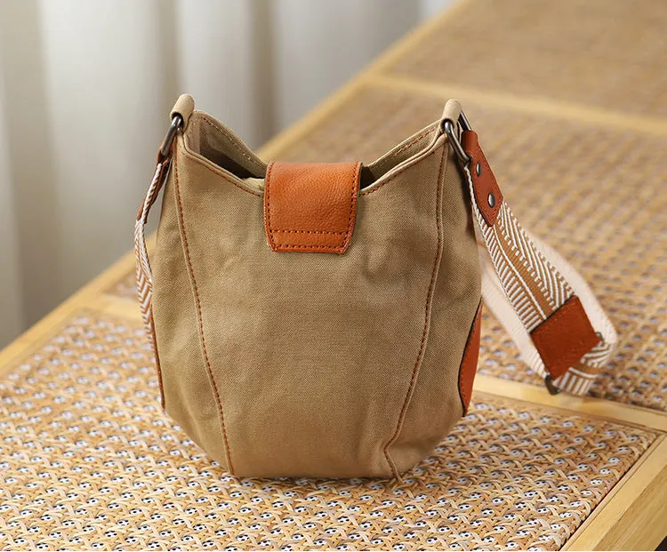 Cute Womens Canvas Crossbody Purse Small Shoulder Bags For Women