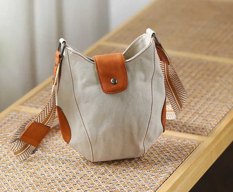 Cute Womens Canvas Crossbody Purse Small Shoulder Bags For Women