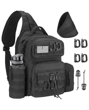 CVLIFE Tactical Sling Bag Backpack for Men