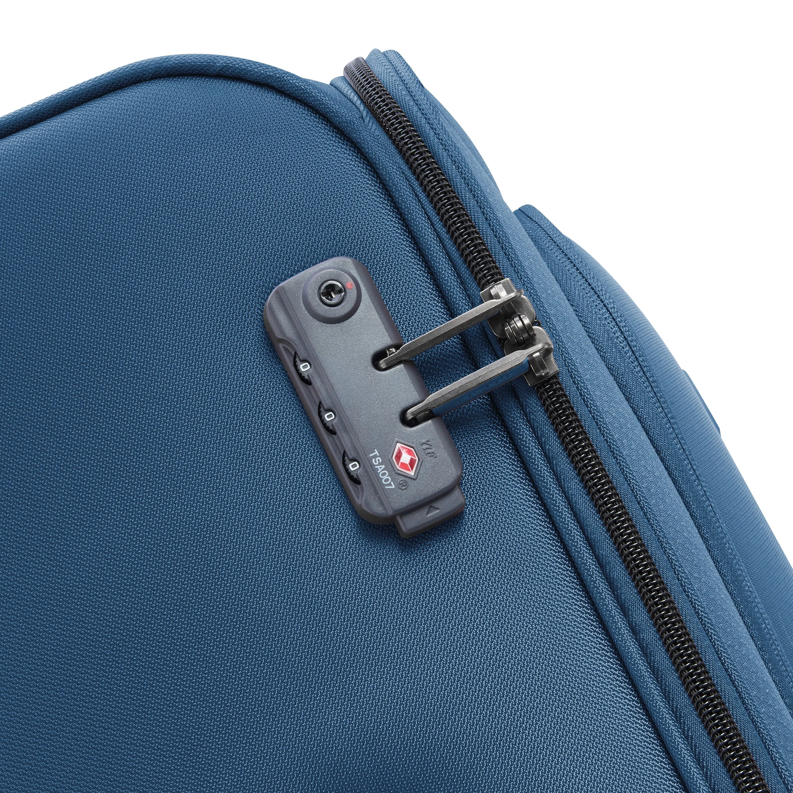 Delsey Caracas 4W Trolly Blue Expandable - Set of 3