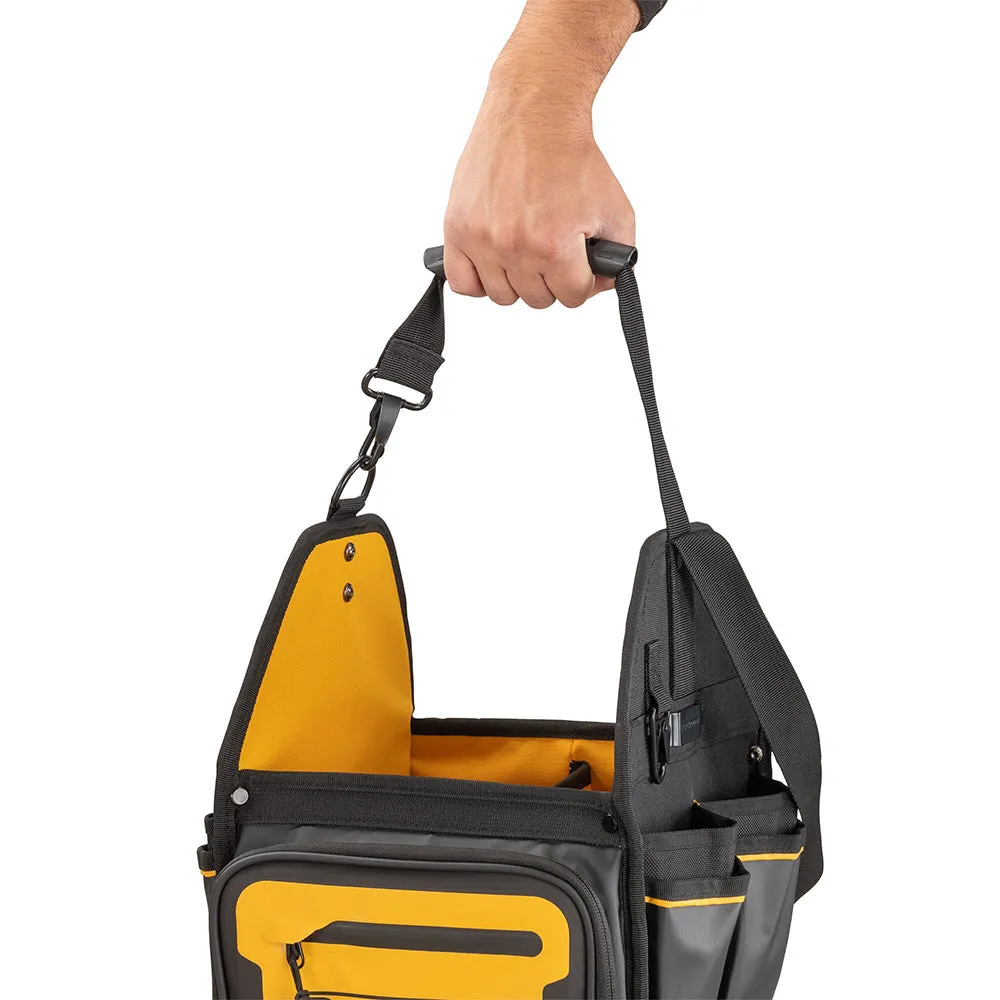 Dewalt DWST60105-1 Pro 11" Electricians Tote Tool Bag Storage Case 34 Pockets